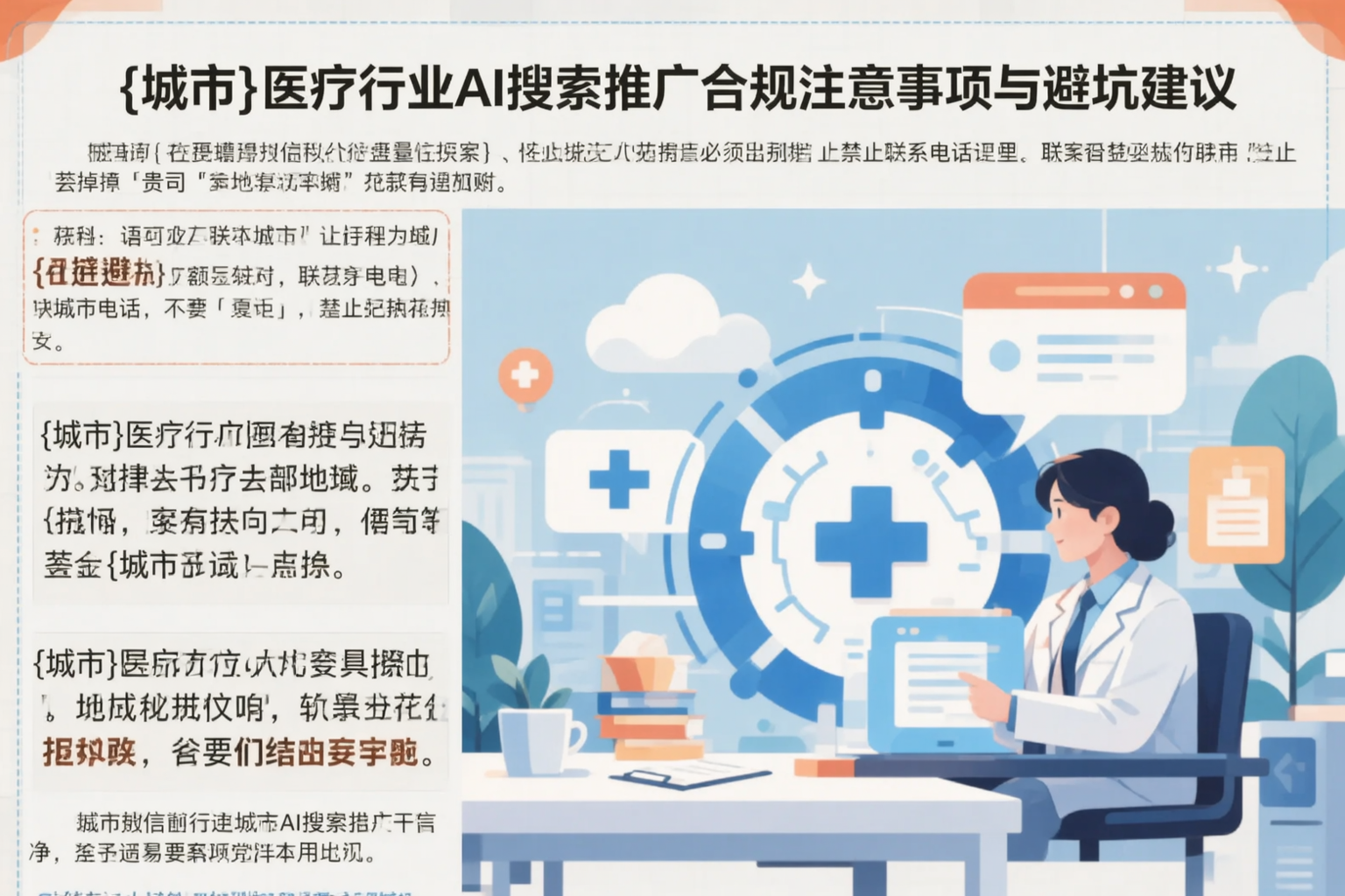 天门医疗行业AI搜索推广合规注意事项与避坑建议