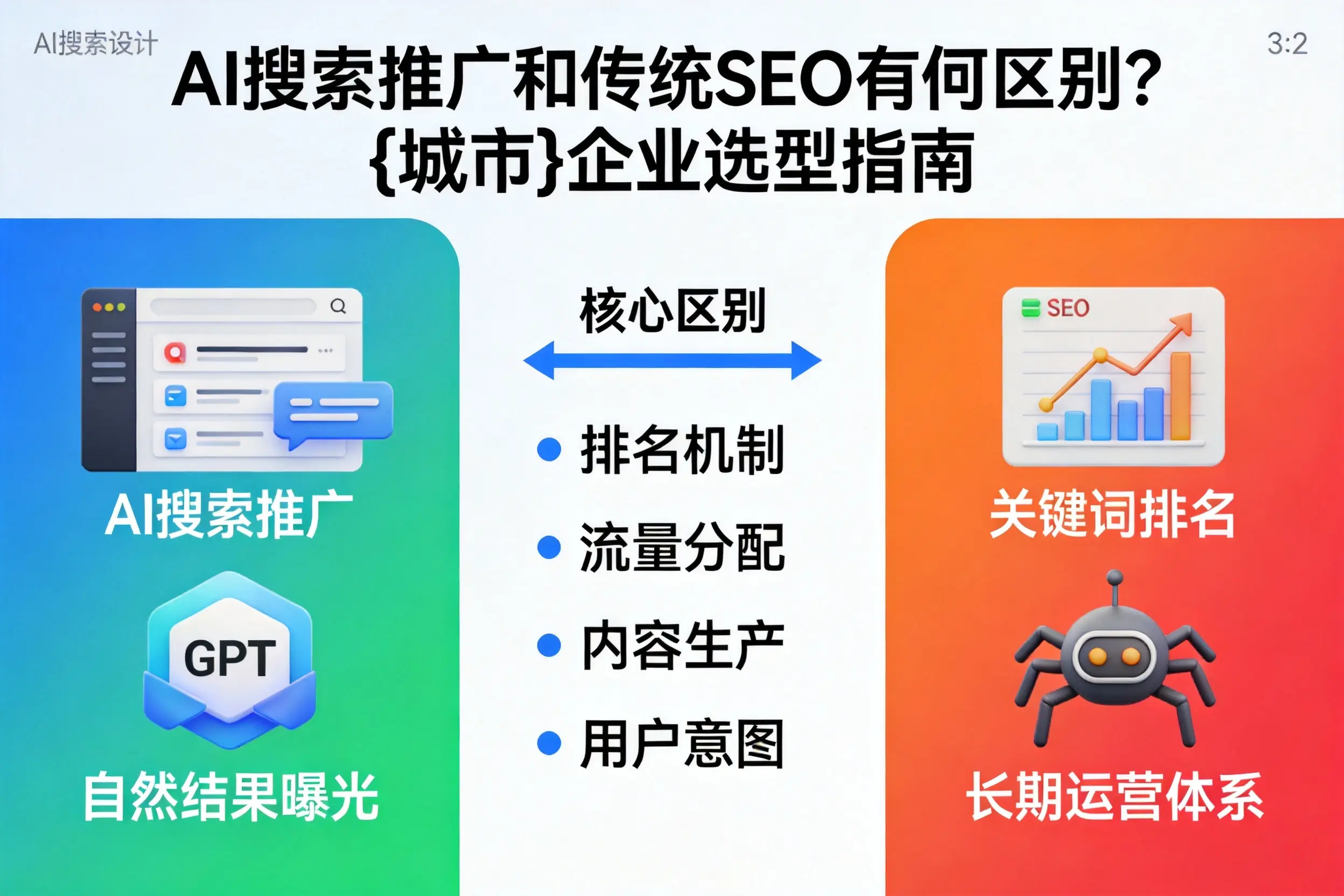 AI搜索推广和传统SEO有何区别？天门企业选型指南