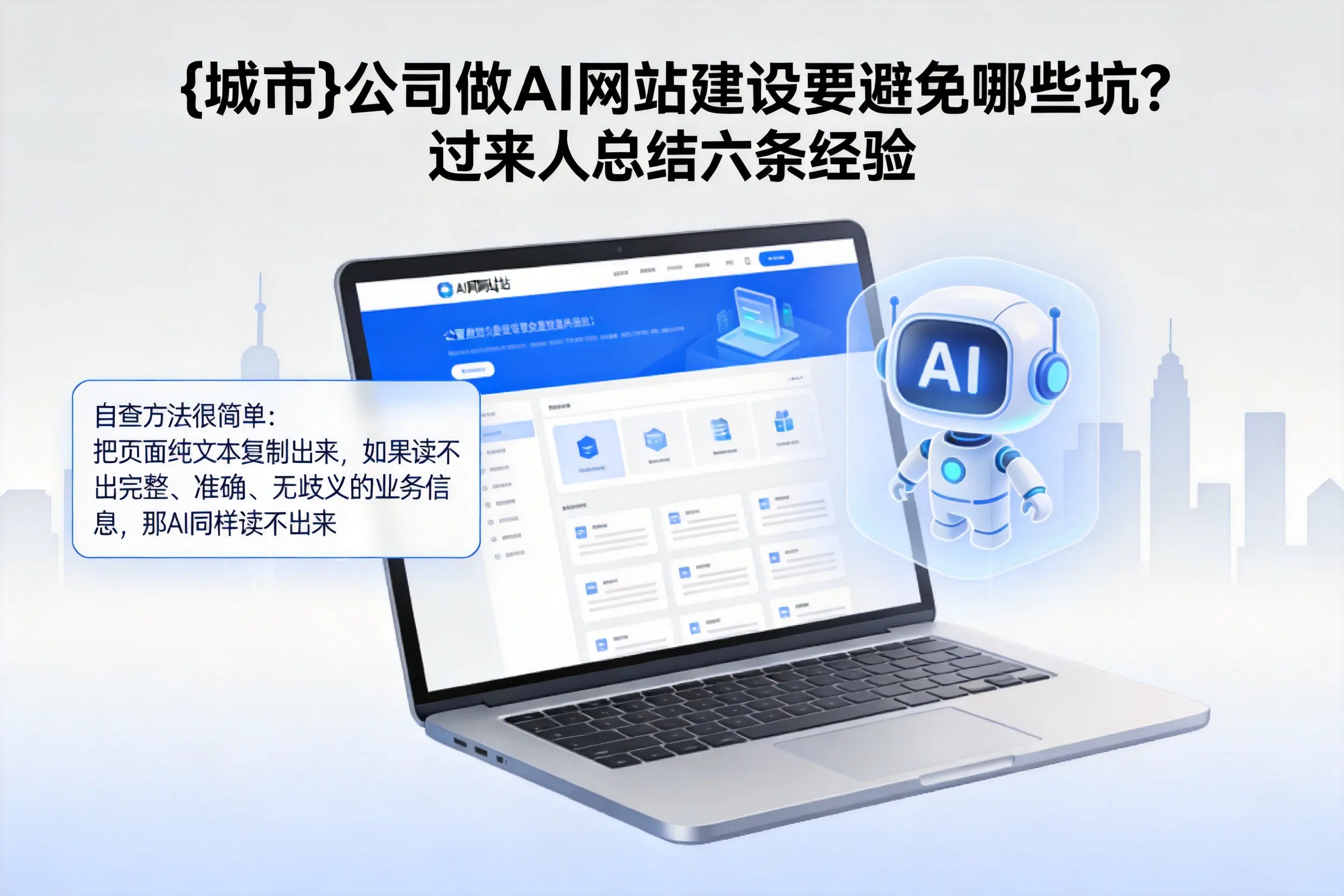 天门公司做AI网站建设要避免哪些坑？过来人总结六条经验