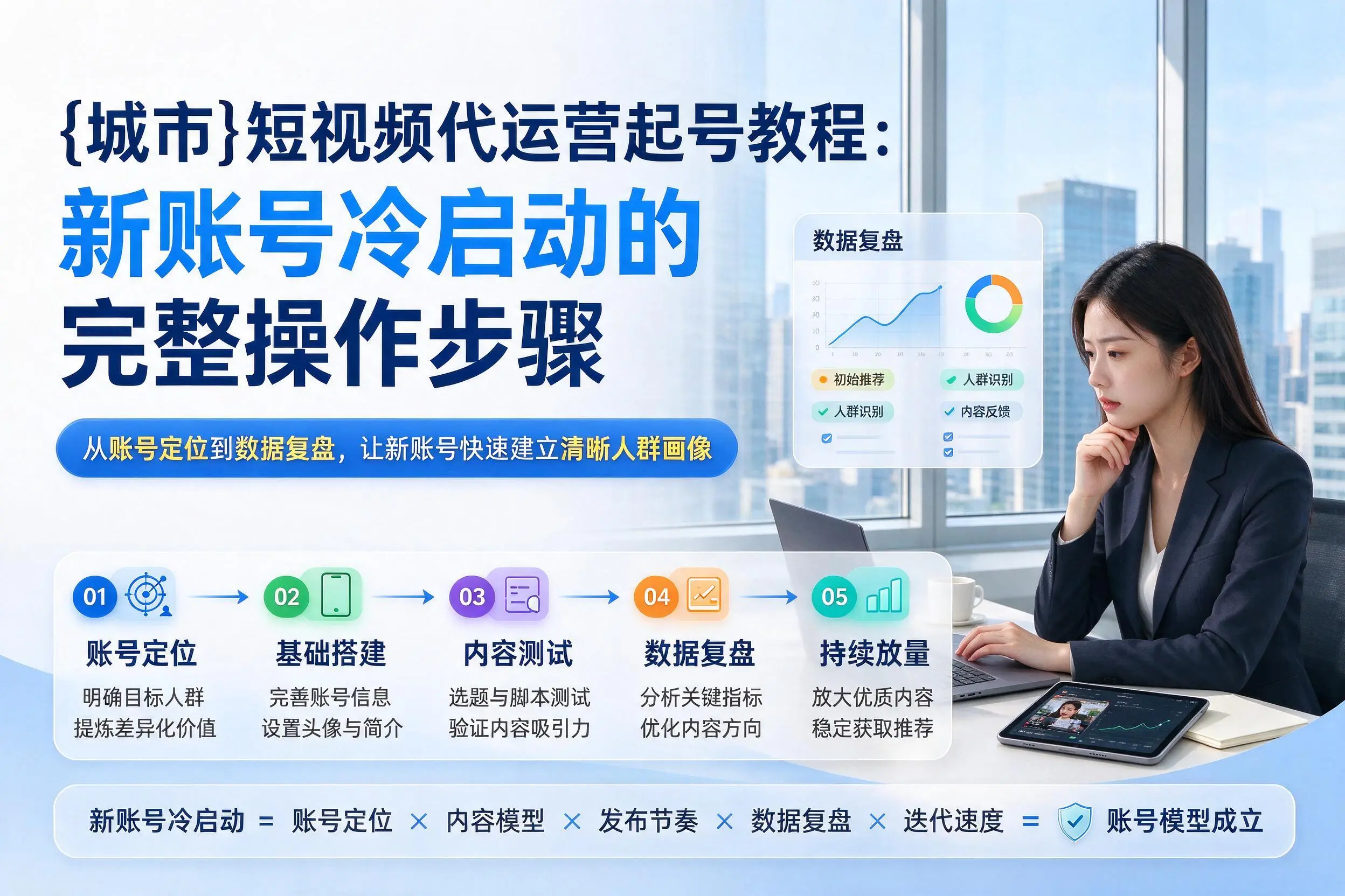 天门短视频代运营起号教程:新账号冷启动的完整操作步骤