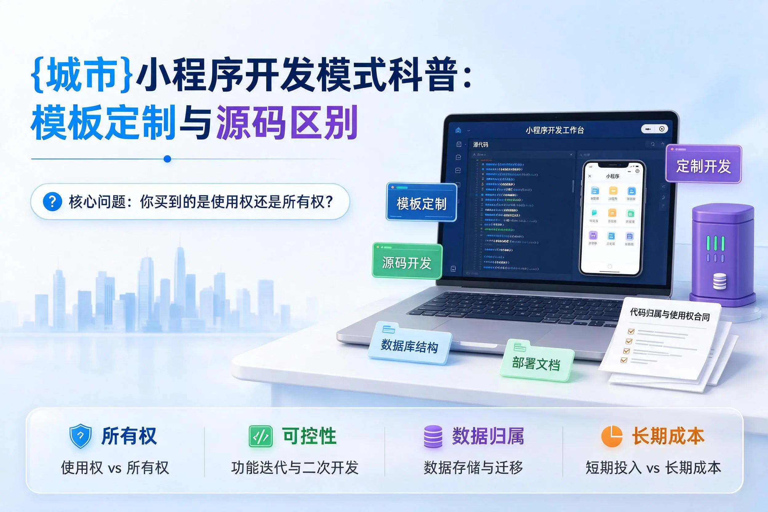 天门小程序开发模式科普:模板定制与源码区别