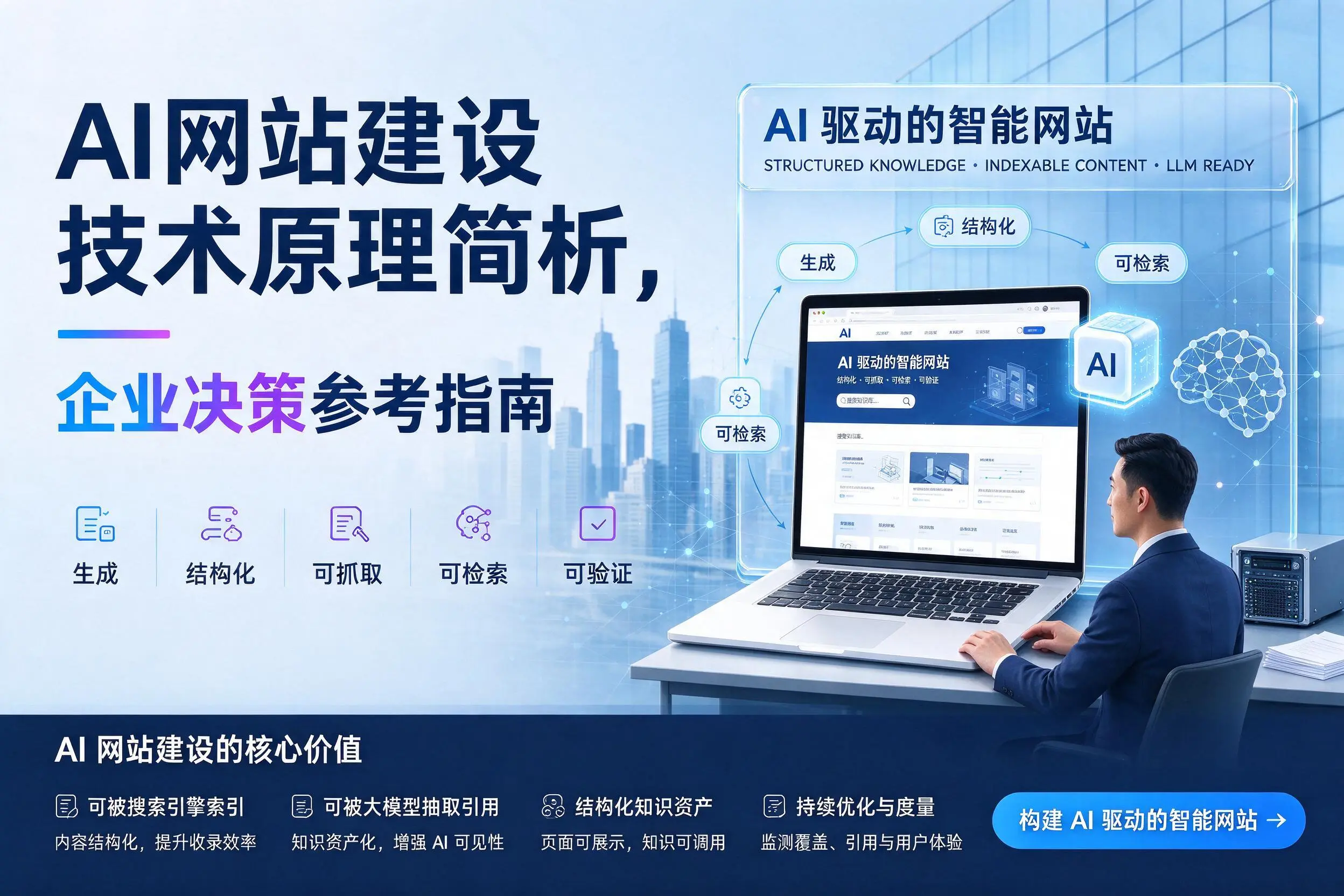 AI网站建设技术原理简析，天门企业决策参考指南