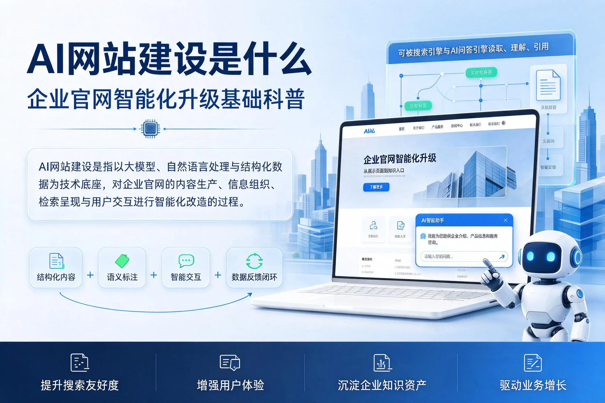 AI网站建设是什么:天门企业官网智能化升级基础科普