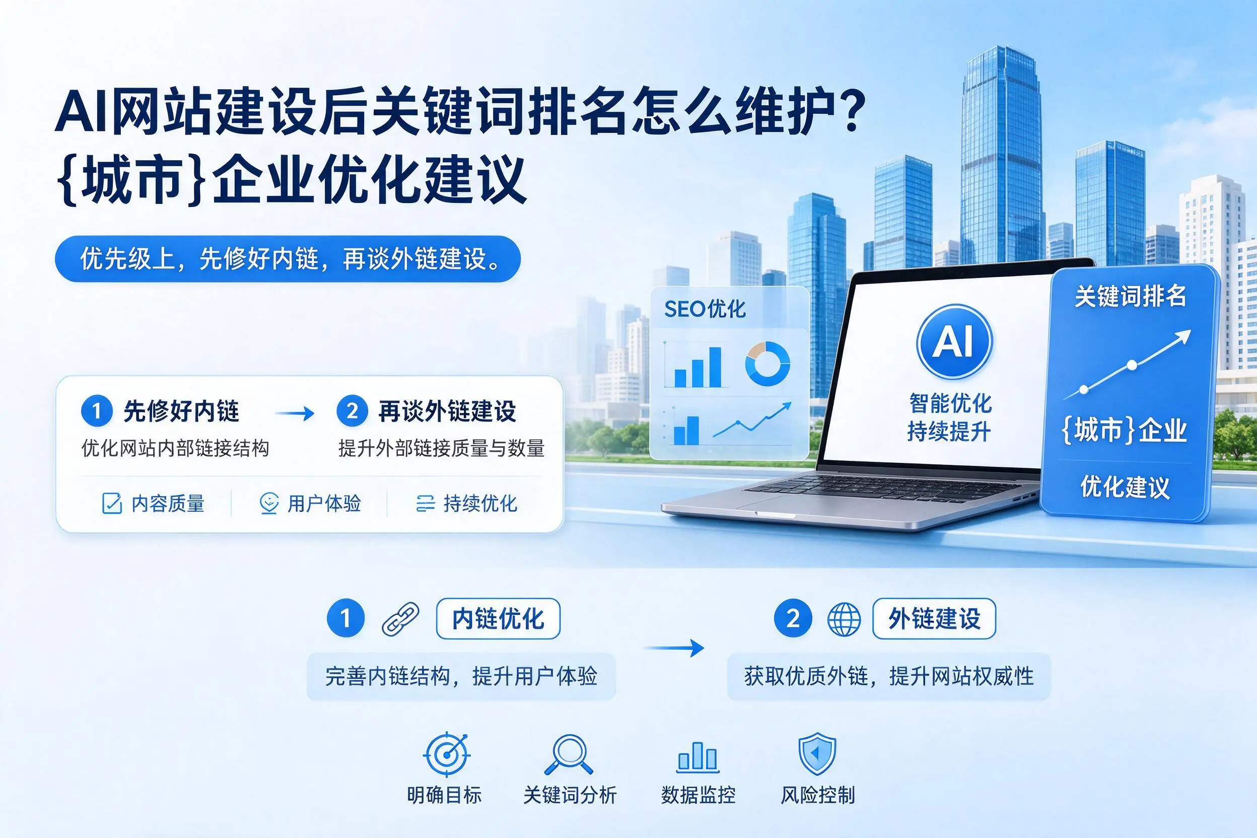 AI网站建设后关键词排名怎么维护？天门企业优化建议